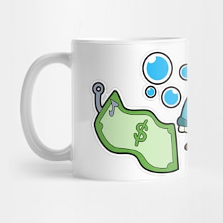 Fish with Bank note Mug